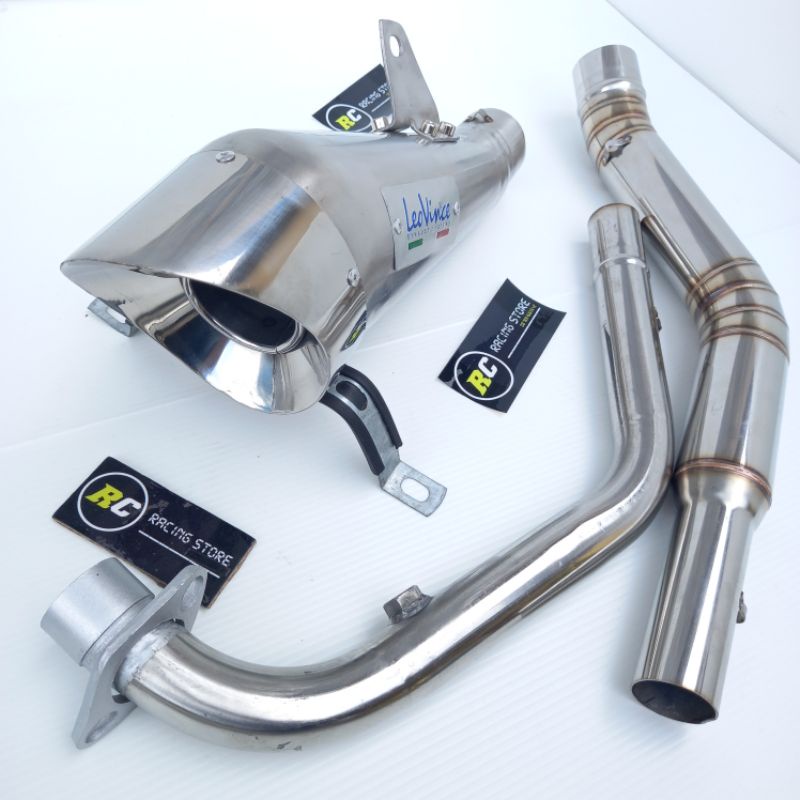 Knalpot Racing LEOVINCE COBRA CB150 Old CBR150 CB150R SONIC GTR R15 v2 v3 Byson Vixion  Full System