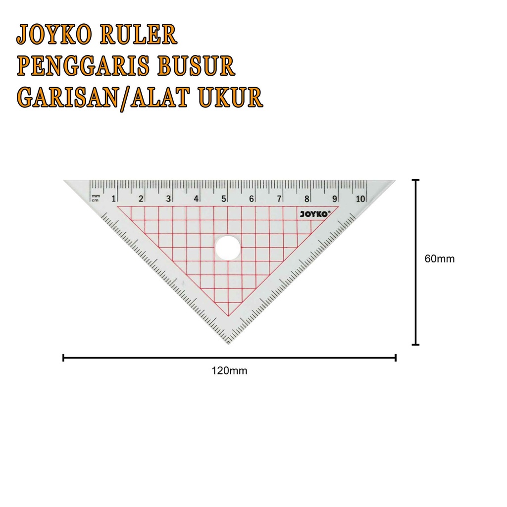 1 Set Penggaris Busur * Joyko Ruler Set * Garisan Joyko * Alat Ukur