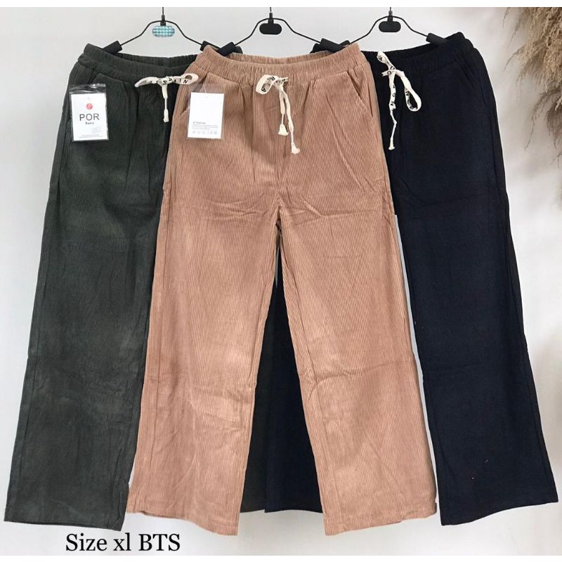 Celana Kulot Coduroy import