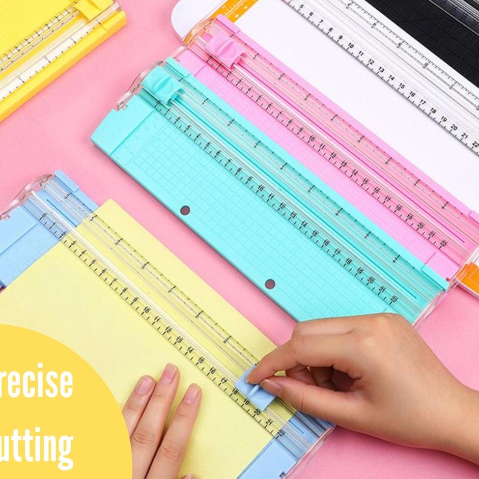 

Model Baru PSM Paper Trimmer Cutter A4 F4 A5/Alat Pemotong Kertas Portable Journaling Scrapbook Aesthetic !!