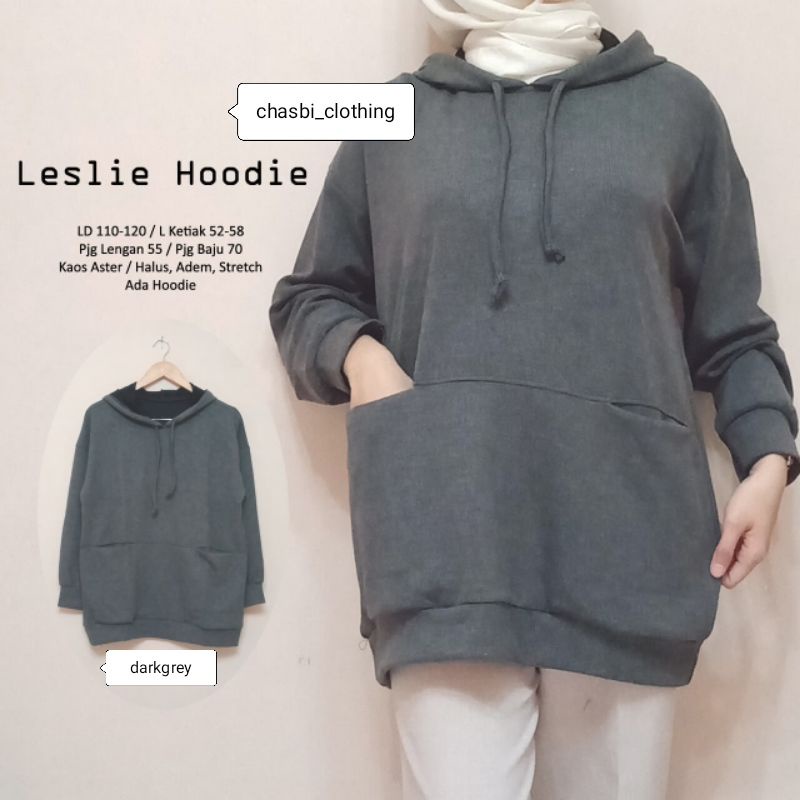 LESLIE HOODIE | Sweater hoodie wanita