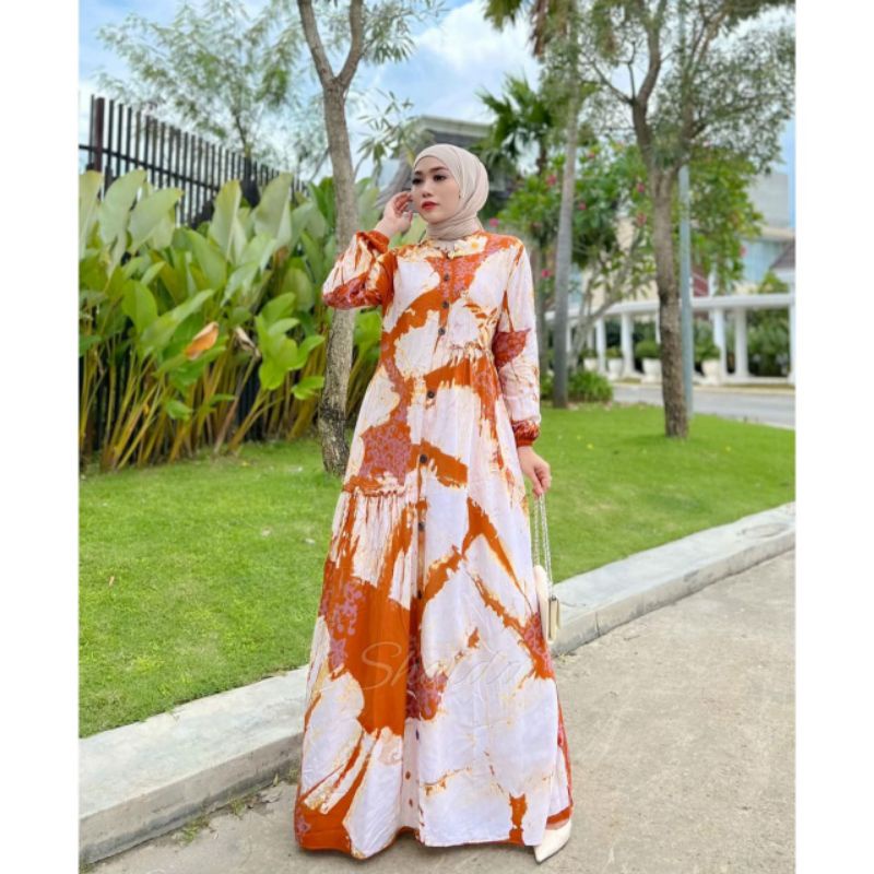 Gamis Twill premium gamis rayon candi Mekar gamis batik Pekalongan Shalda batik Pekalongan gamis ter