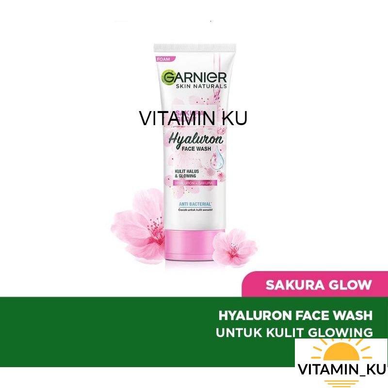 [ORIGINAL] Garnier Sakura White Facial Foam 100ml VITAMIN_KU