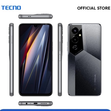 TECNO POVA 4 Pro 8+5GB* + 128/256GB [Helio G99, 6.66" FHD+ AMOLED 90Hz - Black]