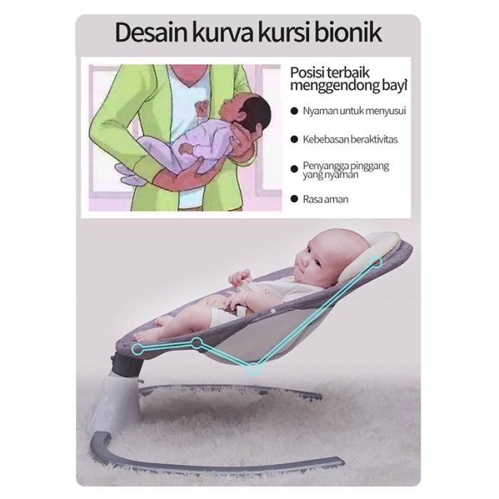 Kursi goyang listrik ayunan bayi otomatis tempat tidur bayi listrik