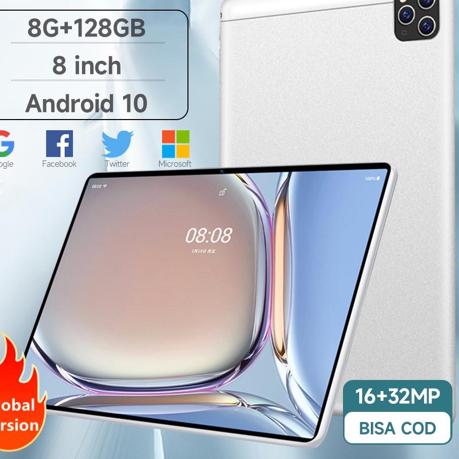 Terpercaya Asli Tablet PC Baru P20 5GB+128GB Android 8 Inci  Full Screen Layar Besar Wifi 3G/4G/5G Tablet Untuk Anak Belajar