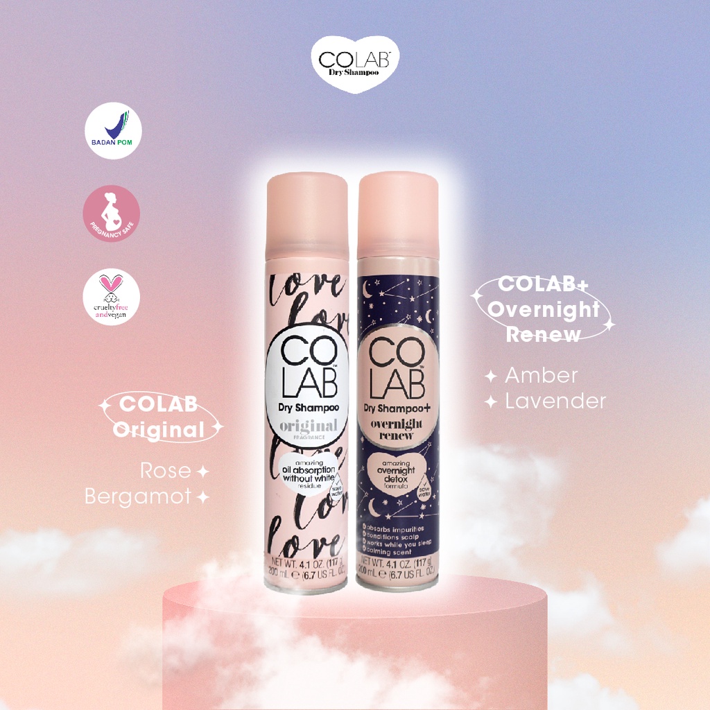 Jual COLAB Dry Shampoo Bundle SALE & SCREAM Original & Overnight