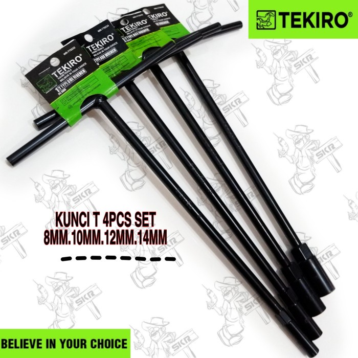 kunci sock T 4pcs tekiro 8.10.12.14mm