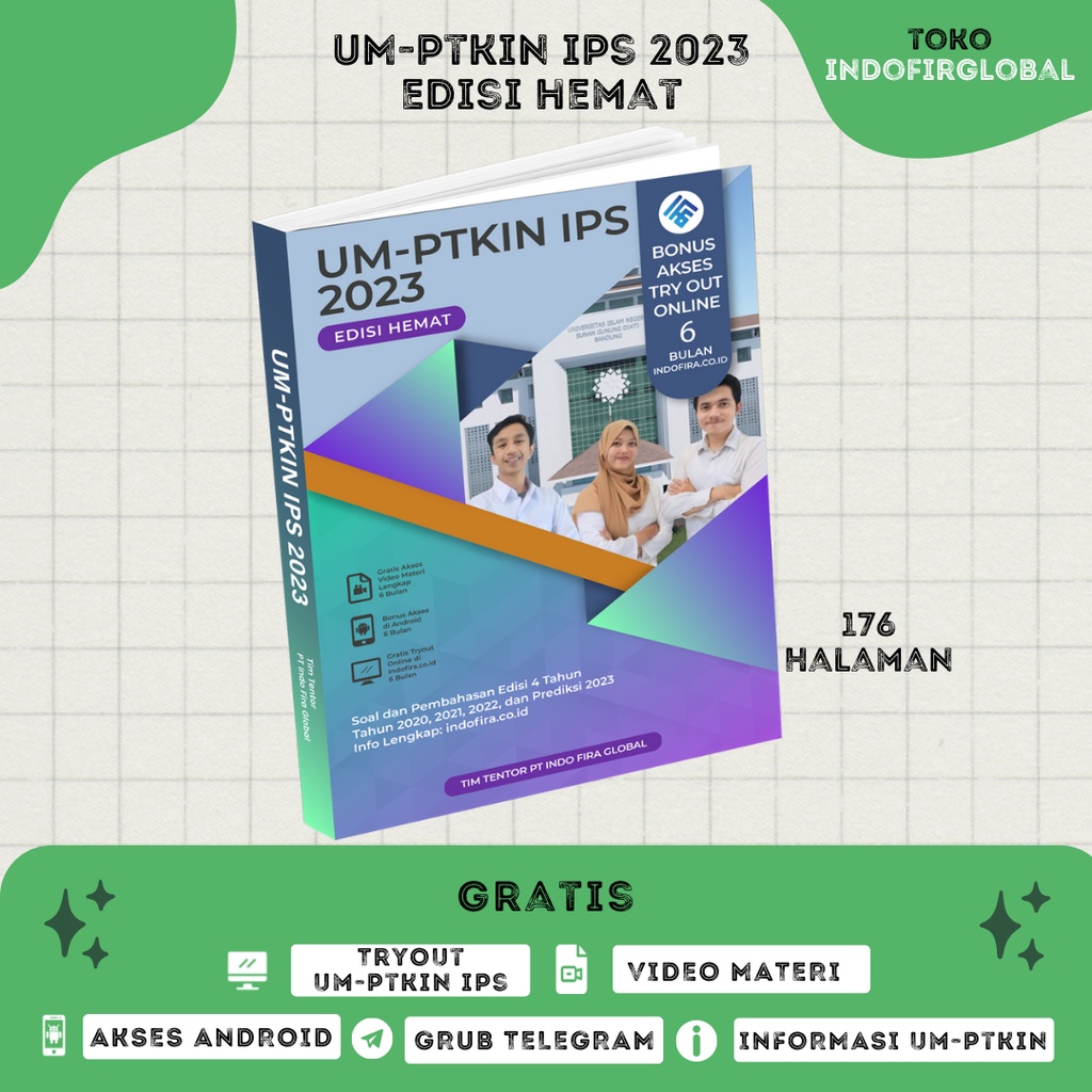 Jual BUKU UMPTKIN IPS 2023 EDISI HEMAT (176 halaman) | Shopee Indonesia