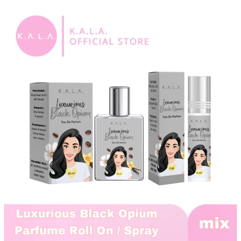 KALA Parfum Luxurious Spray dan Roll On Parfume Wanita Tahan Lama BPOM
