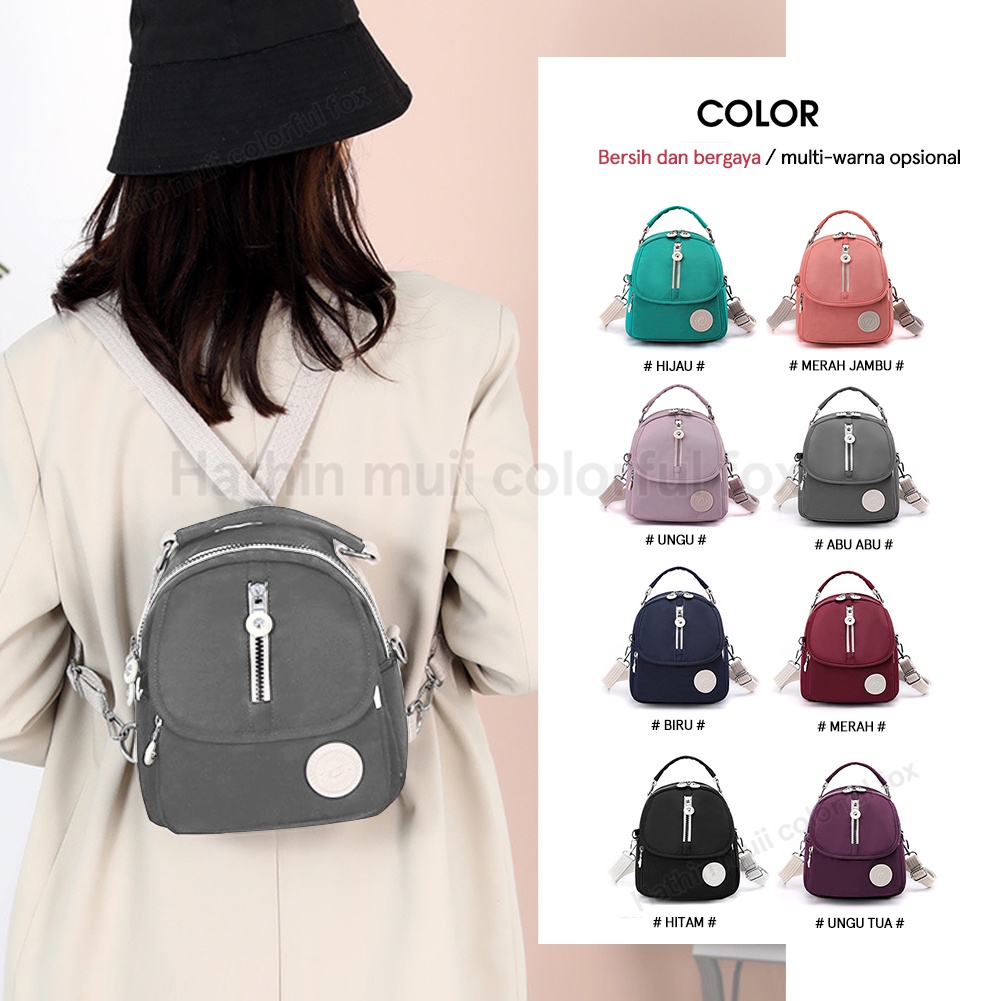 COLORFUL FOX 6255 Tas Selempang Wanita Tas Ransel Wanita Sling Bag Wanita Tas Anti Air WATCHKITE BAEOS