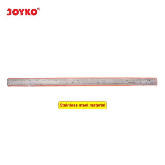 

Penggaris Besi / Stainless Steel Ruler 60cm Joyko RL-ST60