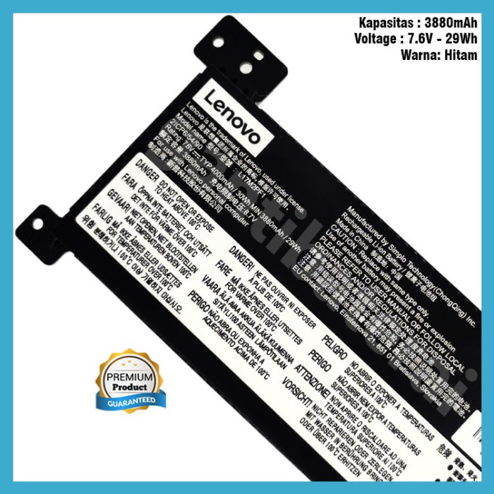 Baterai Lenovo IdeaPad 330-15 330-14 L17M2PF1