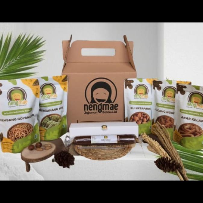 

Paket Oleh Oleh Khas Jakarta+Dodol Betawi Neng Mae - Free Kardus Kece! Terlaris