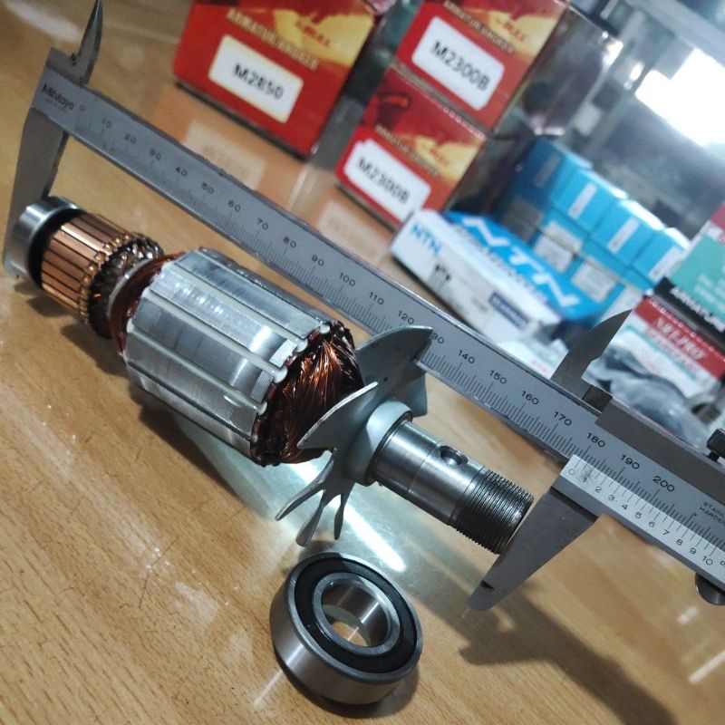 HEAVY DUTY ☑️ 1 Paket Angker AST by BULL M-2850 ➕ Bearing Depan BD 6200 ✓ Belakang BB 6004 | Armatur