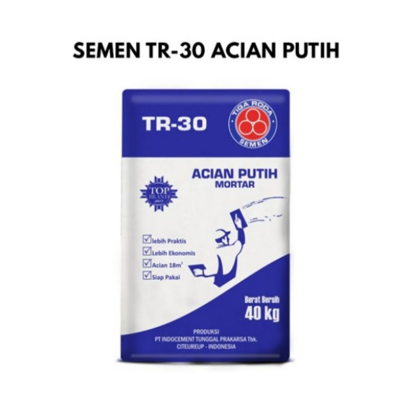 Semen Acian Putih TR30 merek Tiga Roda
