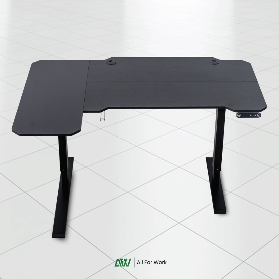 HELMOS Meja Kerja Gaming Elektrik Otomatis Adjustable Standing Desk ALL FOR WORK