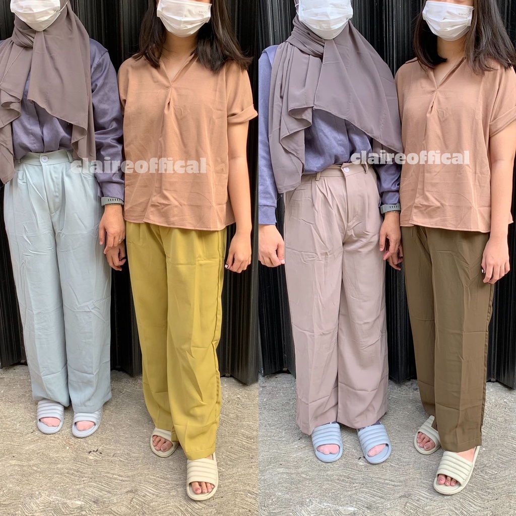 Celana Kantor Formal / Celana Kulot Wanita  / Casual / Loose Pants Trousers Wanita