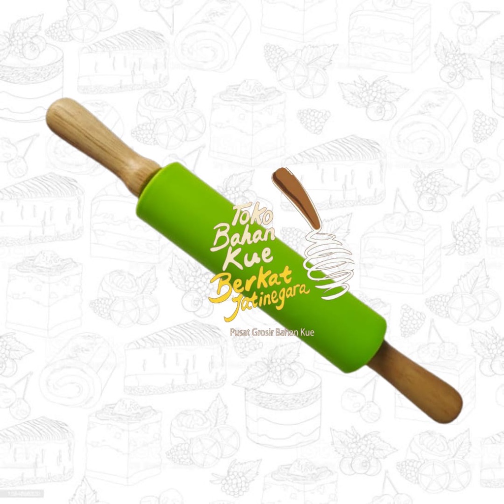 ROLLING PIN SILICONE UK.30 CM / PENGGILAS ADONAN SILIKON ANTI LENGKET