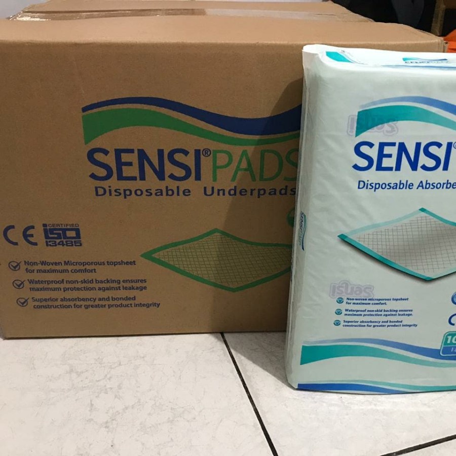 1 Dus Underpad Sensi / Sensipad 60x90 Alas Pipis Perlak PREMIUM