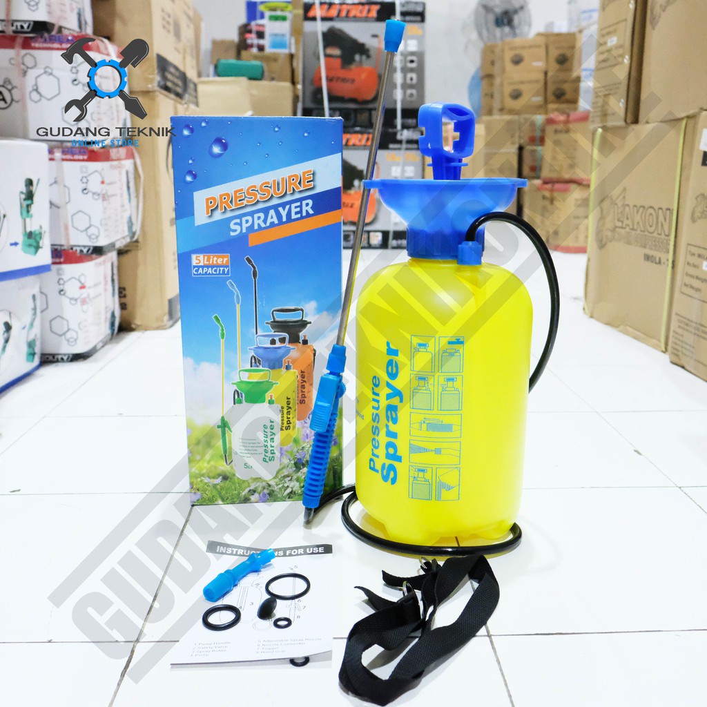 Sprayer Hama Manual Semprot 5Liter DRAGON / Pressure Sprayer Pembasmi Hama 5 Liter DRAGON