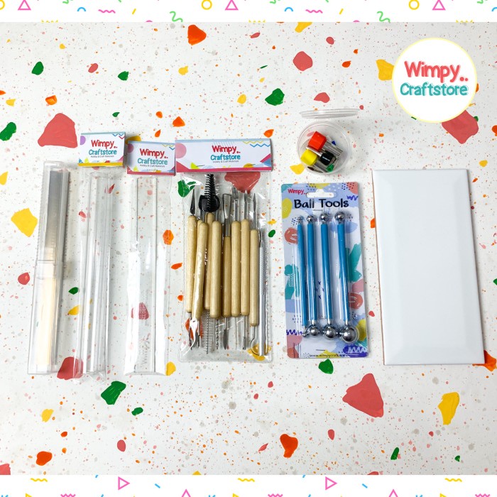 

Paket Alat Clay Master Polymer Clay Modeling Sculpting Tools Ukir - Paket Master 2