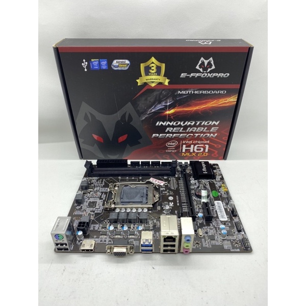 MOTHERBOARD EFFOXPRO H61 SOCKET 1155