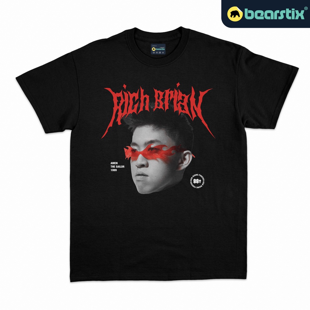 BEARSTIX - Tshirt Rich Brian - Rap Tee - Kaos 88Rising - Baju HITC - Kaos Streetwear - Tshirt Unisex
