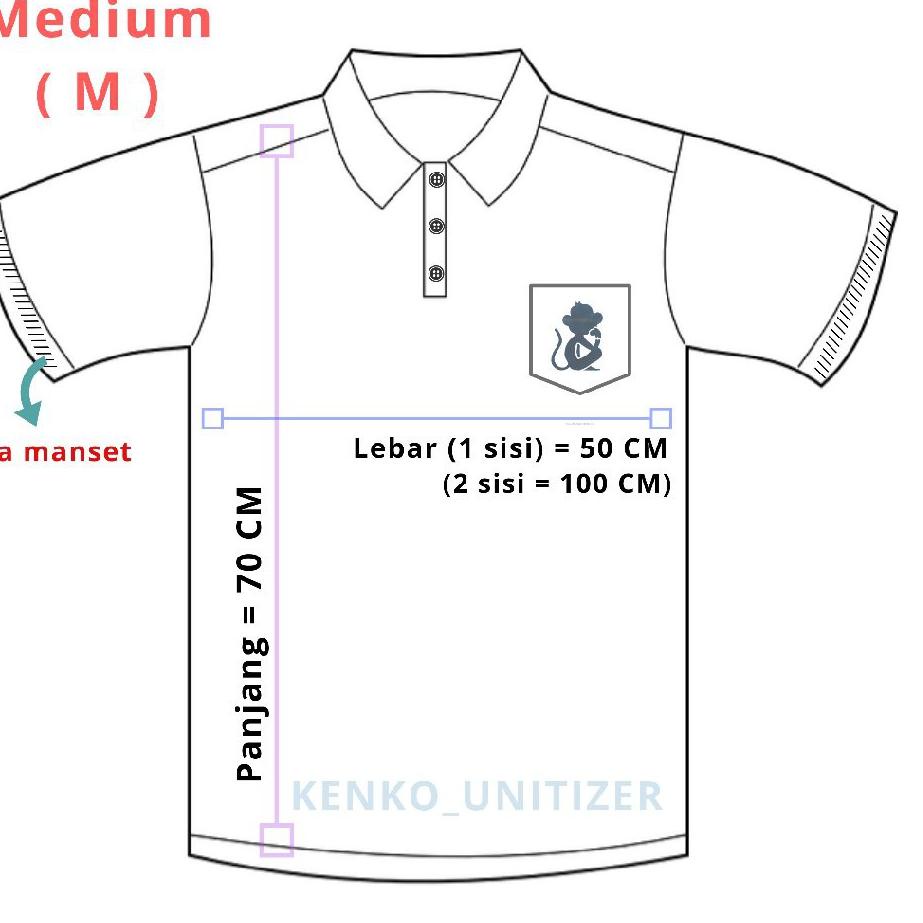 Langsung Order UNITIZER LSU1 kaos polo pria saku shirt m , l , xl kantong krah kerah wangki lakos po