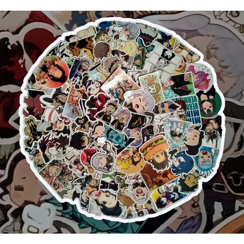 

Stiker Anime Black Clover 50Pcs