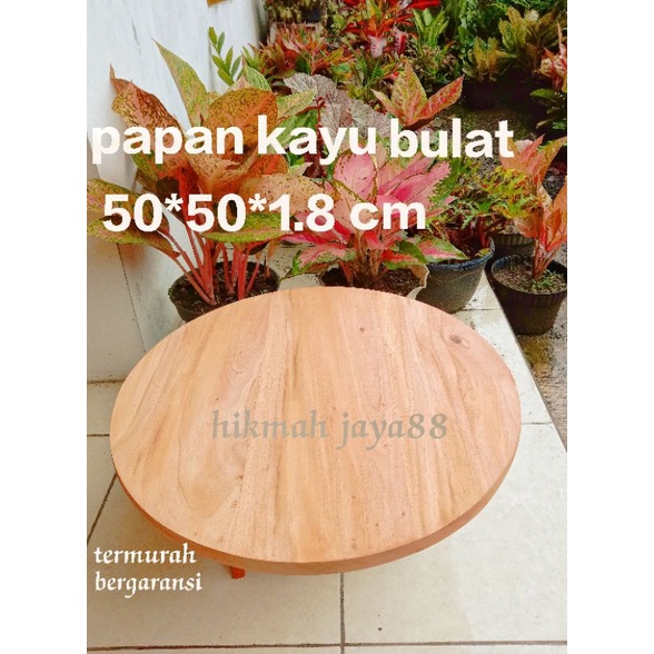 Jual Papan Kayu Bulat Buat Meja Nampan Talenan Diameter Cm Shopee