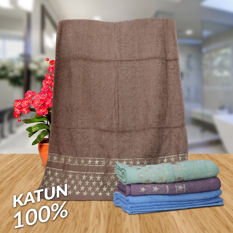 Handuk Mandi Dewasa Tebal Lembut Serap Air Handuk Mandi Ukuran 140cm X 70cm Bahan 100% Katun H101P