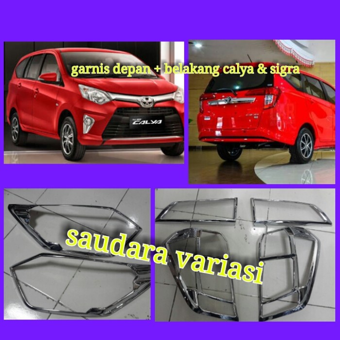 [COD] Garnish Depan / Belakang Calya / Perlengkapan Variasi Mobil Murah / Aksesoris Eksterior pelind