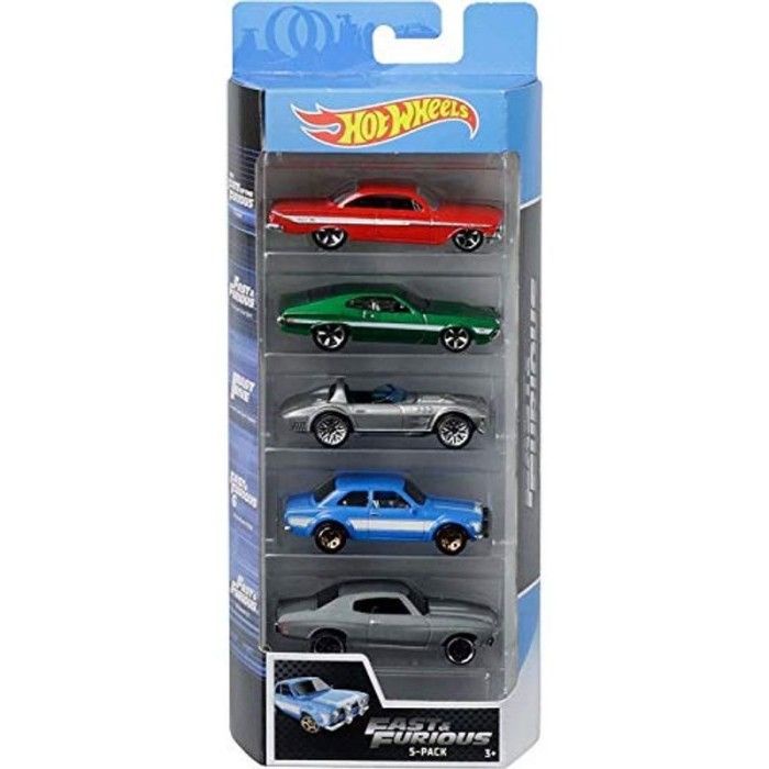 Hot Wheels Fast and Furious 5 Car Pack vehicles
