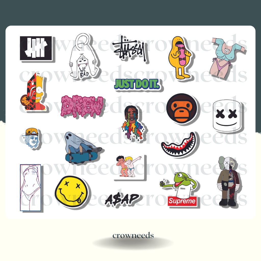 

[TERLARIS] STICKER AESTHETIC | STICKER TUMBLR | STIKER PACK | STIKER LAPTOP | STIKER HP | STIKER AESTHETIC | STIKER BAND | STIKER LOGO | STIKER HYPEBEAST