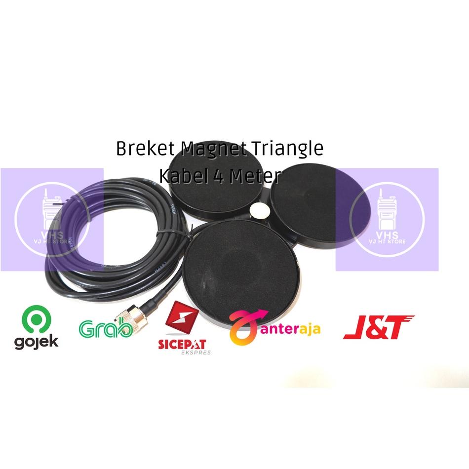 Tertarik--Breket antena magnet segitiga