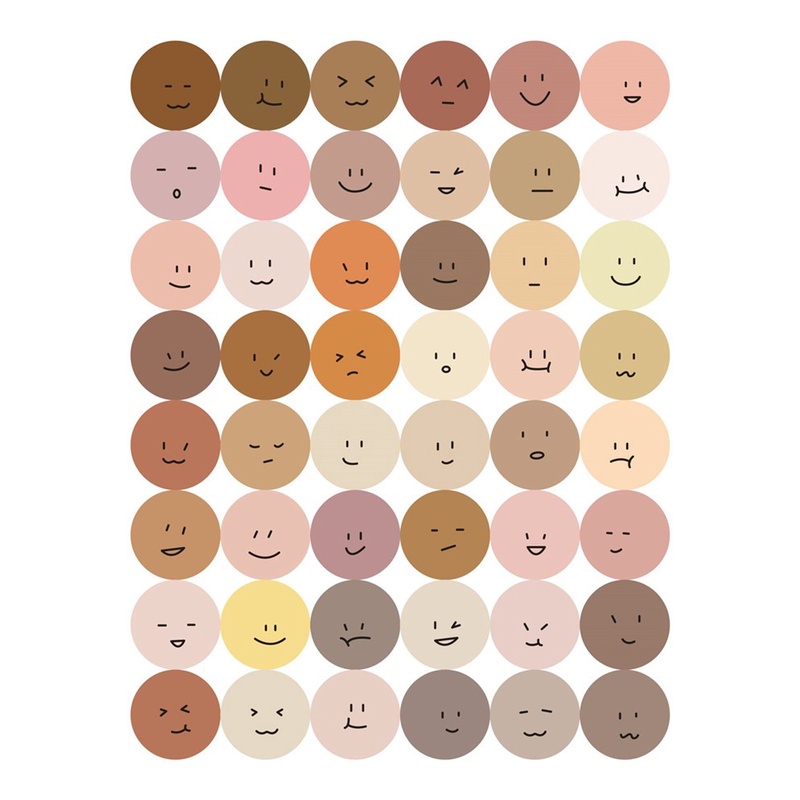 

INS Smiley Face Stickers/Stiker untuk Diary/Planner/Notebook