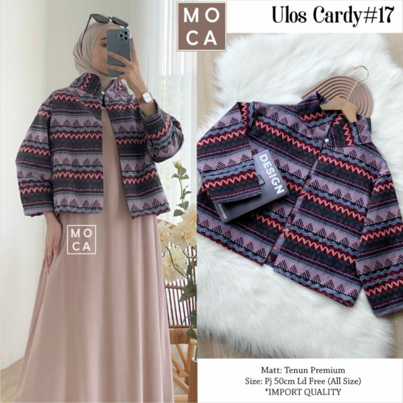 Katalog Cardigan Tenun Premium - ULOS CARDI BY MOCA // ULOS #8 #10 #17 #18 #19 #20 #21 #41 43 44Card