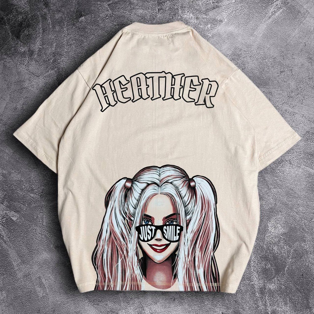 GSC - Baju KAOS OVERSIZE SAN ANDREASS / Kaos Oversize Terbaru-heather coksu