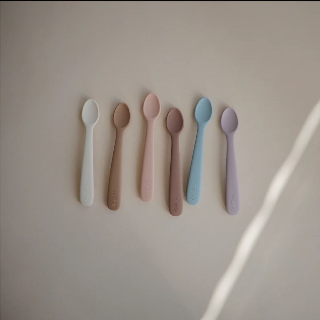 MUSHIE SILICONE BABY FEEDING SPOONS