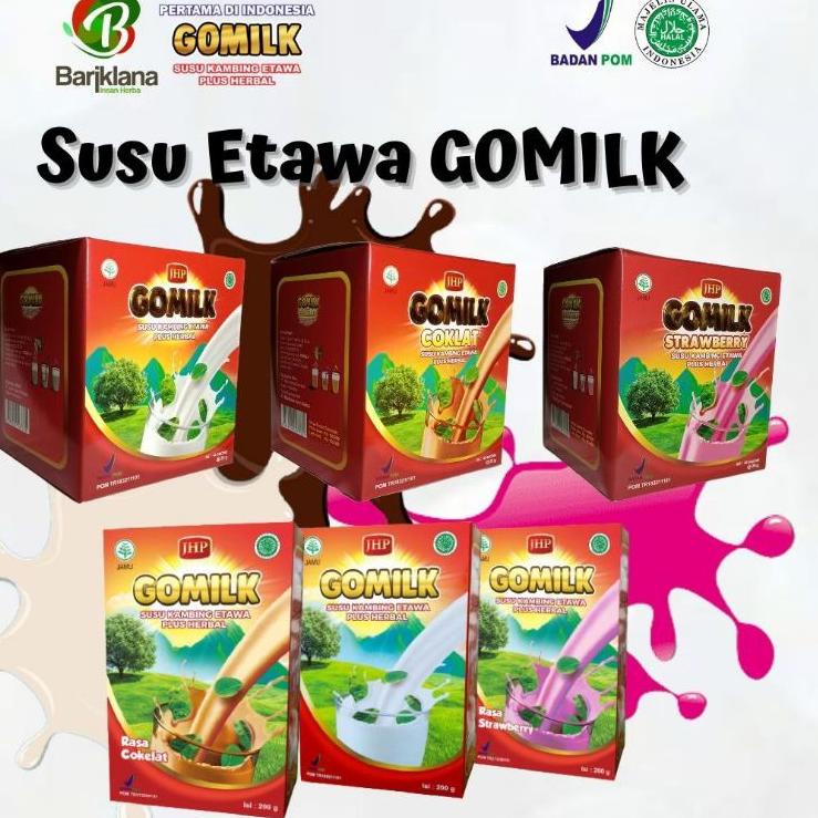 

rpe BISA COD -- GO MILK / GOMILK ORIGINAL, COKLAT, STROBERI SUSU KAMBING ETAWA PLUS HERBAL (ECER) ♣ 43