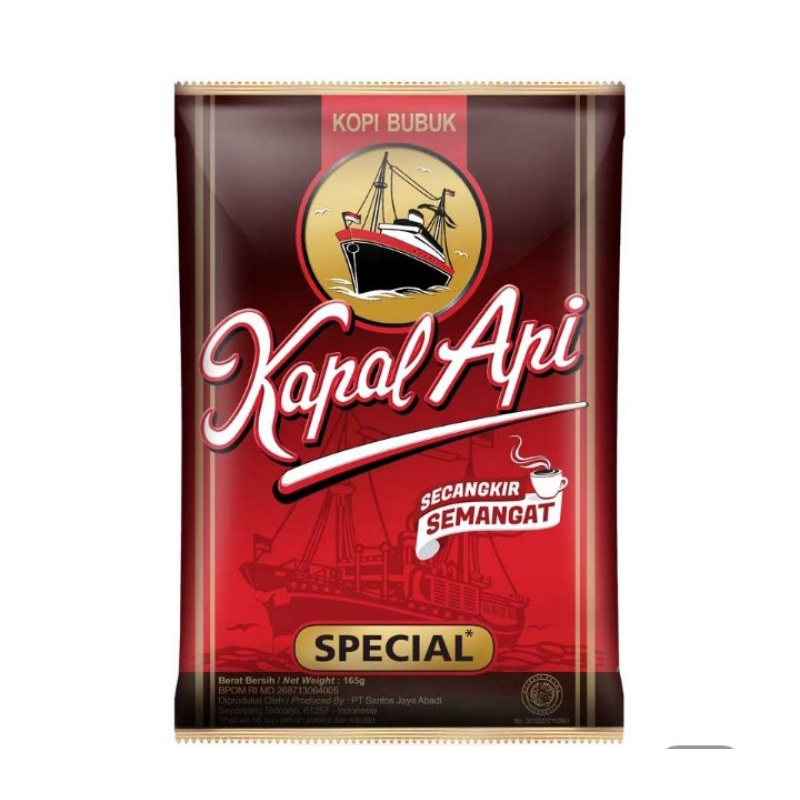 Jual Kapal Api Spesial Bubuk Kopi 165g Gratis 5 Sachet Shopee Indonesia