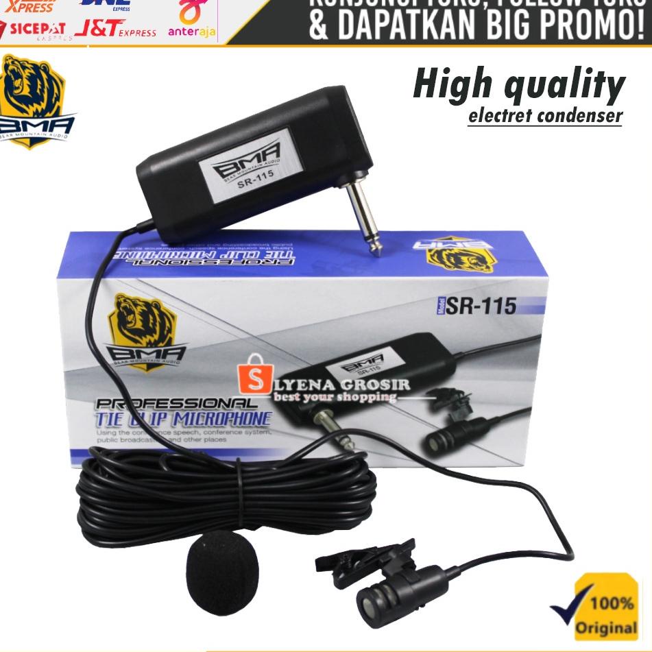{SBN.18Oc22ᴹ} Mic Jepit BMA SR-115 / Mikropon Jepit Condenser Original Mik Clip On Imam Masjid