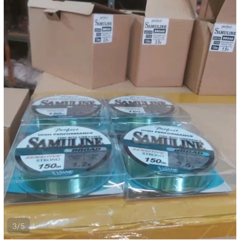 senar pancing sasame samuline broad 150m