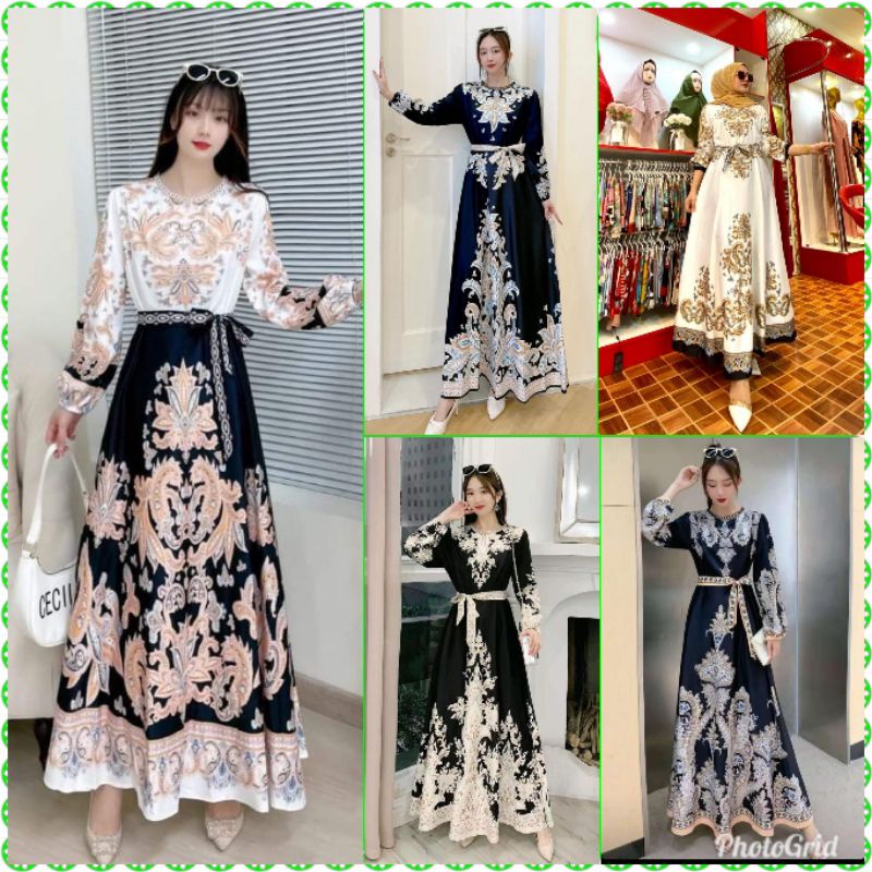 GAMIS WANITA ESTILO DRESS MAXI BKK ORI IMPORT BANGKOK