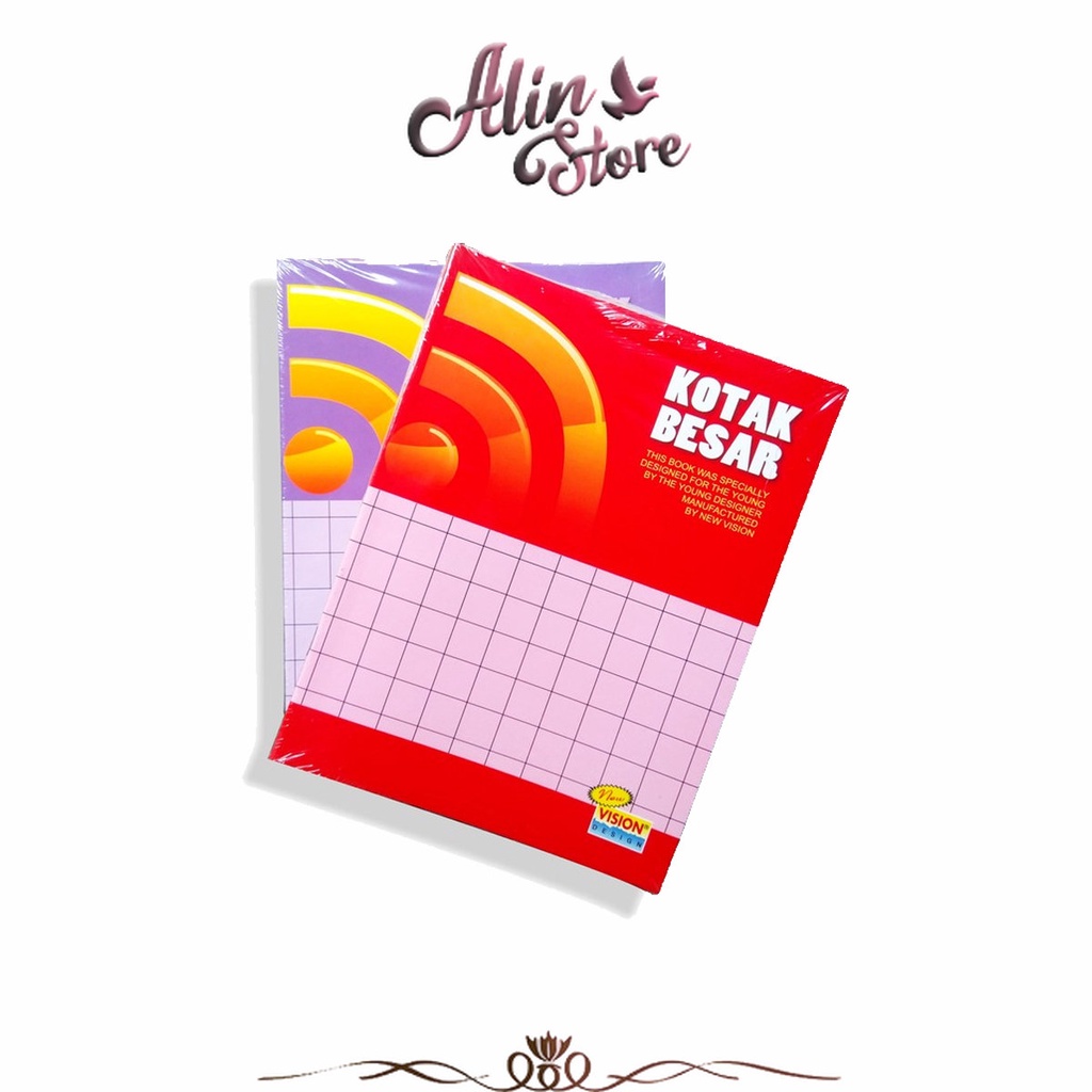

Buku Tulis Kotak Besar Mandarin 1 pcs Vision