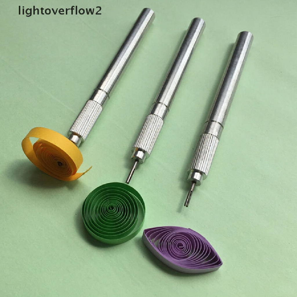 (lightoverflow2) Pen Penggulung Kertas Quilling Bahan Metal (ID)