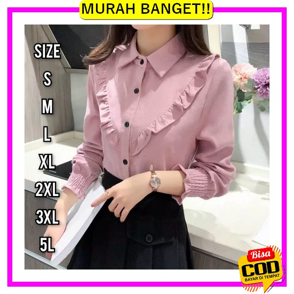 Gesya Blouse/Blouse Wanita/Blouse Atasan/Korea Blouse Mayleen Blouse - Size S M L Xl Xxl 3Xl 4Xl/5L 