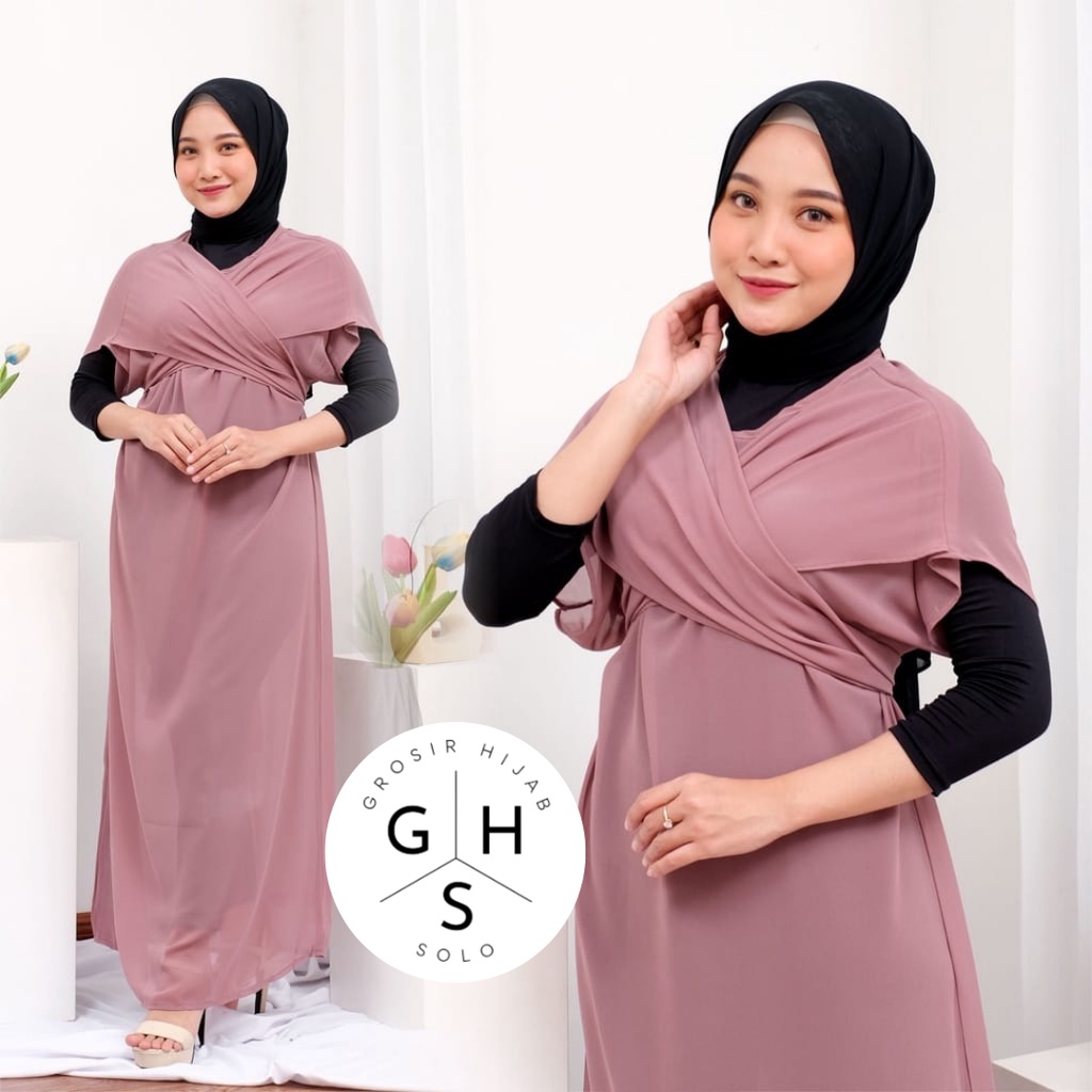 (DBY) GAMIS CIERA OVERSIZE ATASAN WANITA LONG DRESS CERUTI PREMIUM