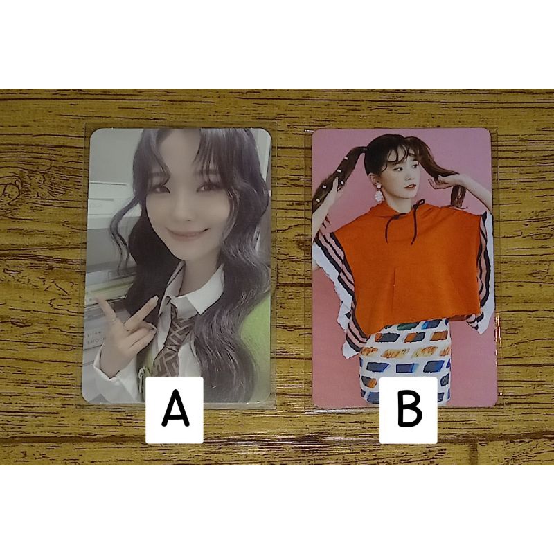 fromis_9 baek jiheon song hayoung pc photocard album